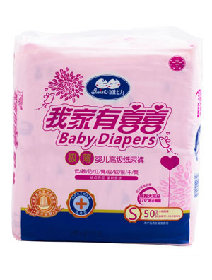 加比力我家有喜极薄婴儿高级纸尿裤S码50片