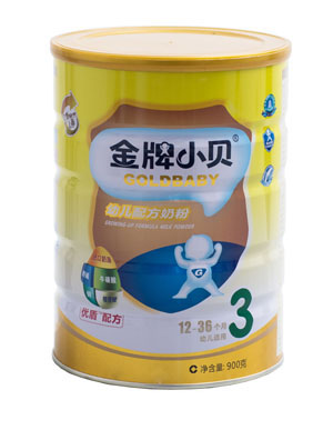 加比力幼儿配方奶粉3段900g听装