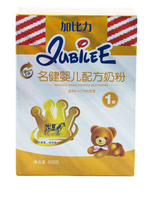 加比力名健婴儿配方奶粉1段盒装400g