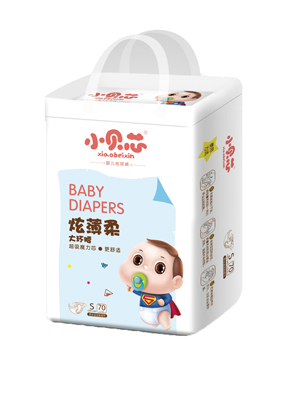 小贝芯炫薄柔大环腰纸尿裤S